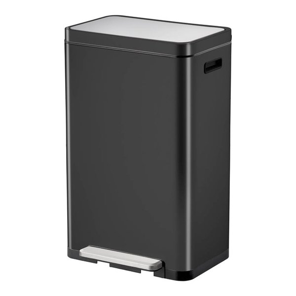 EKO Design Treteimer X-Cube 30 Liter Schwarz / Edelstahl
