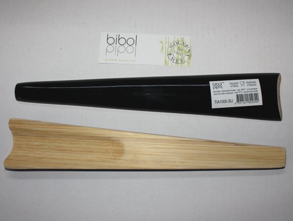 bibol Salatbesteck TIA aus Bambus 30cm Schwarz glänzend