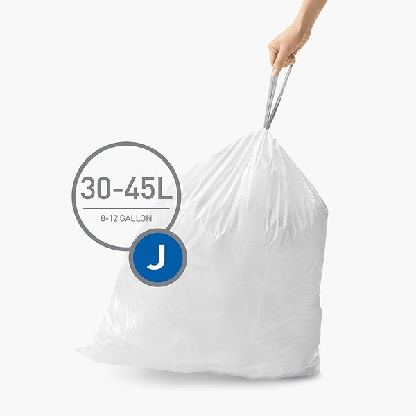simplehuman Müllbeutel "J" 30-45 Liter 3x 20 Stück Abfallbeutel