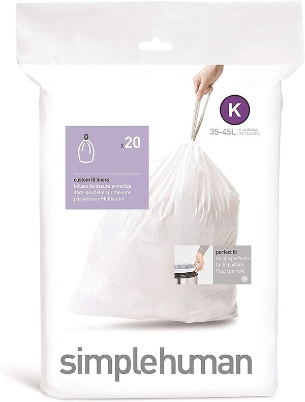 simplehuman Müllbeutel "K" 35-45 Liter 3x 20 Stück Abfallbeutel